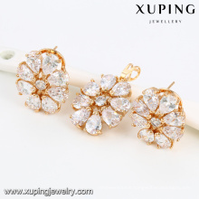 64007-Xuping fashion new model 18K gold plated 2 PCS jewelry set